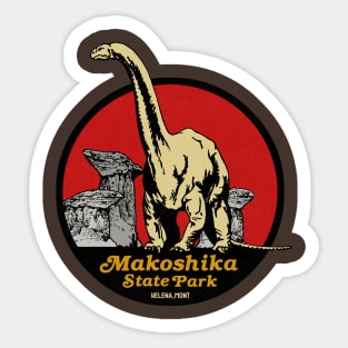 Vintage Makoshika Park Sticker